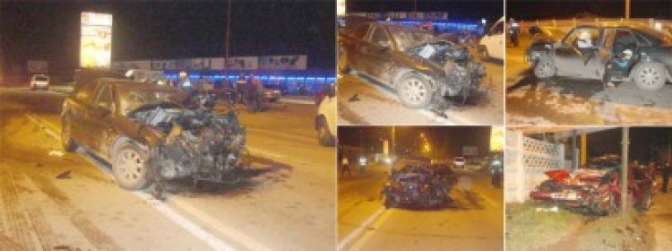 Accident groaznic pe bulevardul Aurel Vlaicu: patru oameni au ajuns la spital